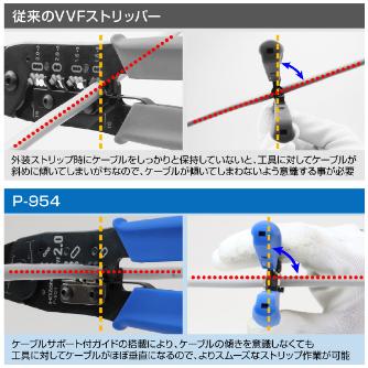 ホーザン株式会社 VVFストリッパー ＶＶＦストリッパー P-954