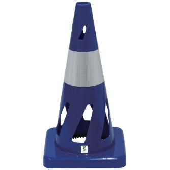 三甲（株） 安全保安用品 コーン（反射テープ白１本） 806409-03 ｾｰﾌﾃｨﾎｰﾙｺｰﾝ ﾌﾞﾙｰ