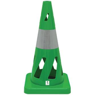 三甲（株） 安全保安用品 コーン（反射テープ白１本） 806409-03 ｾｰﾌﾃｨﾎｰﾙｺｰﾝ ｸﾞﾘｰﾝ