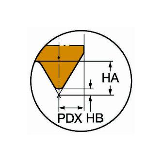 サンドビック（株） コロカットXS チップ MAT コロカットＸＳ、ねじ切りチップ　【Ｃ】 MATL 3 60-N 1205