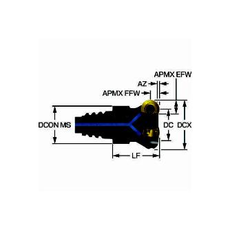 サンドビック（株） コロミルMR20 カッター MR20 コロミルＭＲ２０　カッター　【Ｆ】 MR20-R032EH25-12H