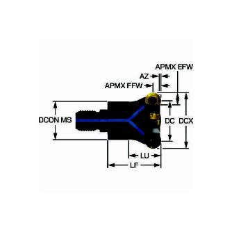サンドビック（株） コロミルMR20 カッター MR20 コロミルＭＲ２０　カッター　【Ｆ】 MR20-R035T16-12M