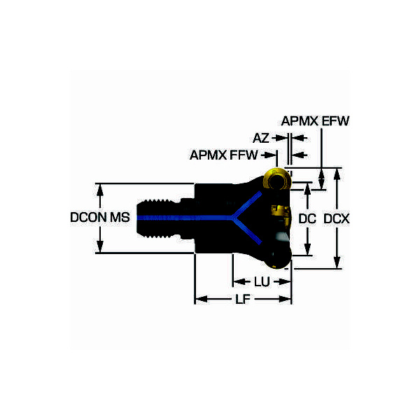 サンドビック（株） コロミルMR20 カッター MR20 コロミルＭＲ２０　カッター　【Ｆ】 MR20-R035T16-12M