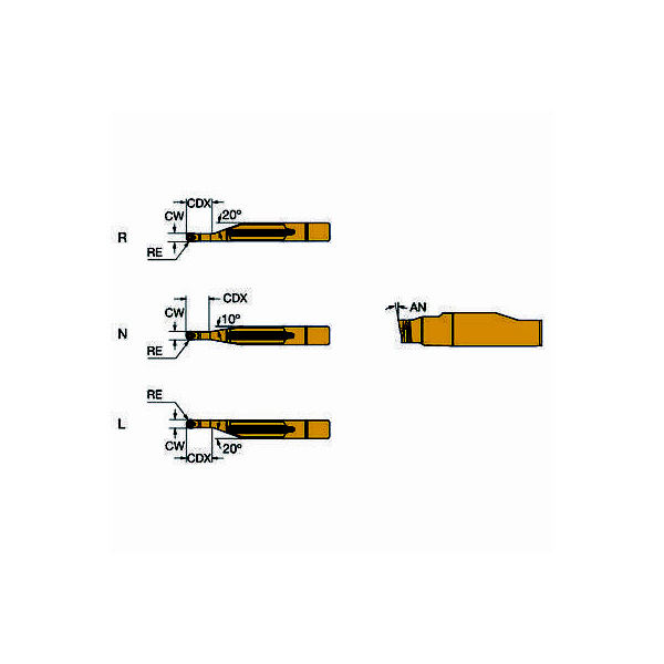 サンドビック（株） コロカット1-2 チップ R123 コロカット１－２　倣い加工用チップ【Ｃ】 R123H1-0200-RO 1205