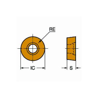 サンドビック（株） コロミル200 チップ RCHT コロミル２００　チップ　【Ｃ】 RCHT 10 T3 M0-ML 1240