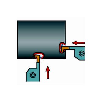 サンドビック（株） コロカット1-2 チップ RG123 コロカット１－２　倣い加工用チップ【Ｃ】 RG123H1-0300-0015-RS1205