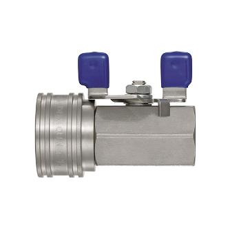 日東工器（株） TSPカプラボールバルブ付き BV-TSF ＴＳＰカプラボールバルブ付き BV-2TSF SUS FKM