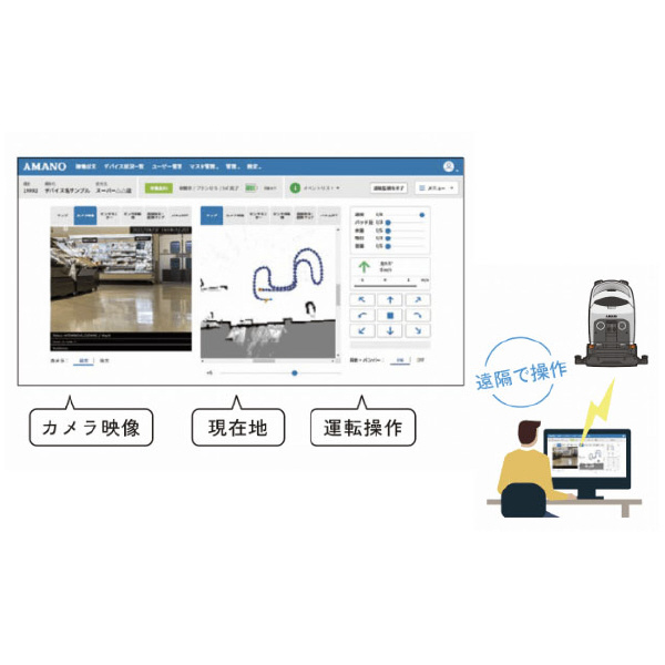 アマノ（株） ロボット床面洗浄機 HAPiiBOT EG ロボット床面洗浄機　ＨＡＰｉｉＢＯＴ EG-2RX-Li