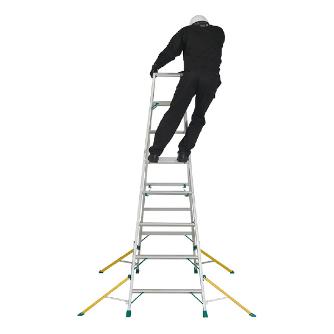 （株）ピカコーポレイション アウトリガー付き 専用脚立 セーフリガー NDA-S アウトリガー付き専用脚立　セーフリガー NDA-S240