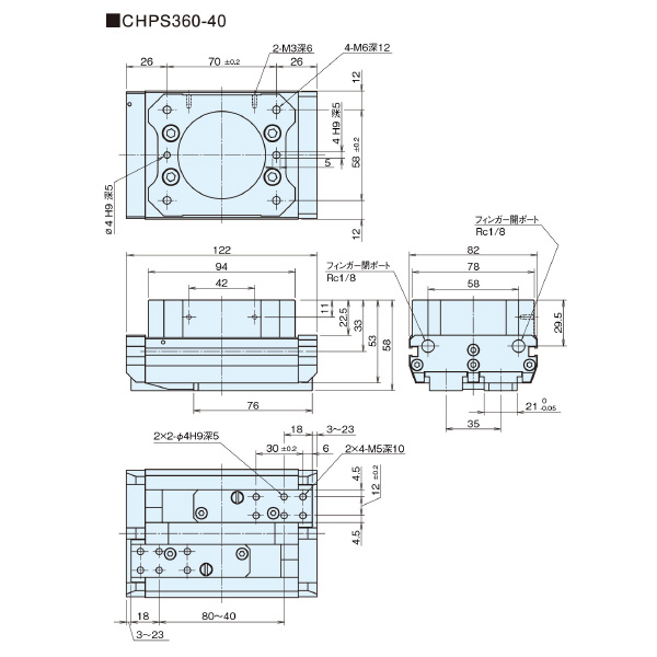 ＮＫＥ（株） ウルトラフォースシリーズ ウルトラフォース　軽量高出力エアチャック CHPS360-40