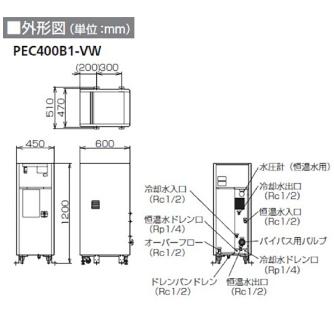 オリオン機械（株） プレシジョンチラー PEC プレシジョンチラー PEC400B2-VW