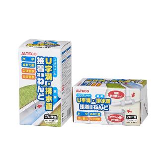 （株）アルテコ U字溝・排水管 接着補修ねんど 500gセット E03 Ｕ字溝・排水管接着補修ねんど E03 500G