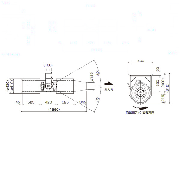 （株）鎌倉製作所 搬送ファン AHDF 搬送ファン AHDF-302S1 ｻﾝｿｳ200V