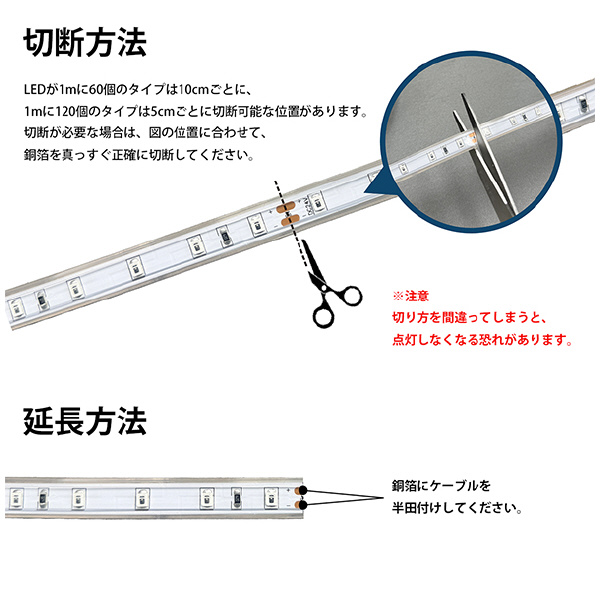 日機（株） LEDテープライト 昼光色6500K N-LY ＬＥＤテープライト　昼光色６５００Ｋ　５ N-LY120-S2835W65-W24 5M