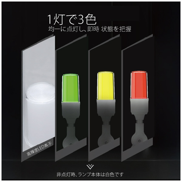 日機（株） LED三色アラームライト NLA50CJQ3 ＬＥＤ三色アラームライト（白） NLA50CJQ3-B1WZ-A