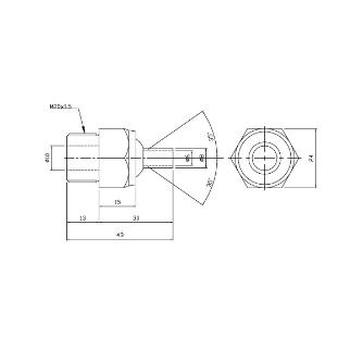 日機（株） ポイントフィットノズル(標準型) メートルネジ型シリーズ NNM ポイントフィットノズル（標準型） NNM20-30