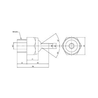日機（株） ポイントフィットノズル(標準型) メートルネジ型シリーズ NNM ポイントフィットノズル（標準型） NNM24-40
