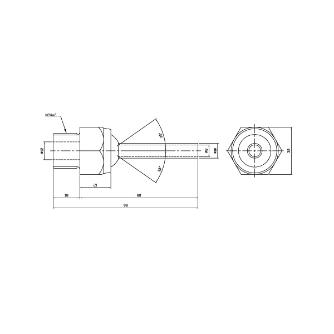 日機（株） ポイントフィットノズル(標準型) メートルネジ型シリーズ NNM ポイントフィットノズル（標準型） NNM24-80