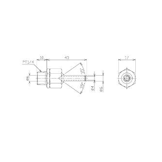 日機（株） ポイントフィットノズル(超高圧型) NNPT ポイントフィットノズル（超高圧型） NNPT1/4H-40