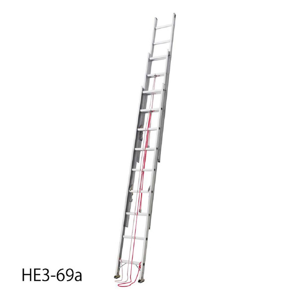 長谷川工業（株） アルミ3連はしご HE3 アルミ３連はしご HE3-69a