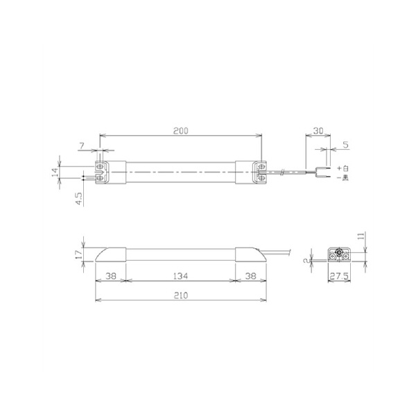 日機（株） スリム型防水LEDライト NLTシリーズ スリム型防水ＬＥＤライト NLT05-DC-S-1M