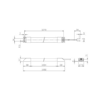 日機（株） スリム型防水LEDライト NLTシリーズ スリム型防水ＬＥＤライト NLT40-DC-S-1M