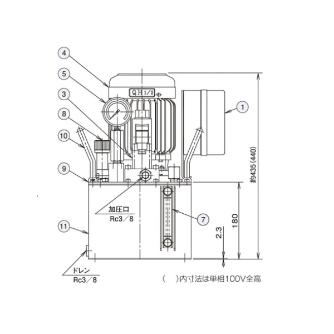 （株）大阪ジャッキ製作所 Ｑ形油圧ポンプ QH Ｑ形油圧ポンプ QH1/2S-F
