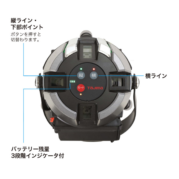 （株）ＴＪＭデザイン レーザー墨出し器 ゼログリーン ZEROG2 レーザー墨出し器　ゼログリーン ZEROG2LN-KJCSET