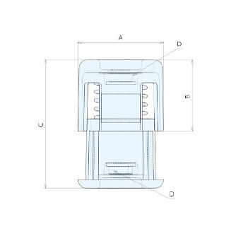 （株）ナベヤ 防振マウント(軽量型) BML 防振マウント（軽量型） BML05-V1