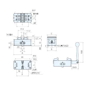 （株）ナベヤ 5軸マシンバイス(センタリング) 5AU75 ５軸マシンバイス（センタリング） 5AU75-150GB-2G