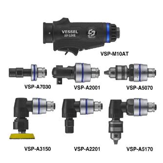 （株）ベッセル ヘッド交換式エアーツール6種セット VSP ヘッド交換式エアーツール６種セットＡ VSP-10AT6A