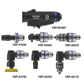 （株）ベッセル ヘッド交換式エアーツール6種セット VSP ヘッド交換式エアーツール６種セットＢ VSP-10AT6B