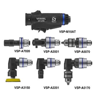 （株）ベッセル ヘッド交換式エアーツール6種セット VSP ヘッド交換式エアーツール６種セットＣ VSP-10AT6C