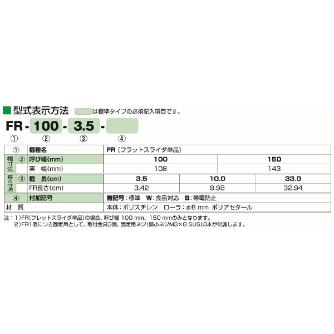 マルヤス機械（株） フラットスライダ FR フラットスライダ（ＦＲ・単品） FR-150-10.0