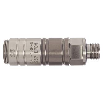 日東工器（株） コンパクトゼロスピルカプラ SM コンパクトゼロスピルカプラ　真ちゅう製 CZL-1SM-G BRASS EPDM