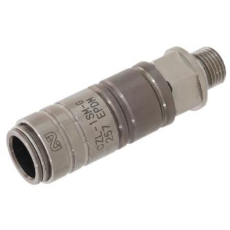 日東工器（株） コンパクトゼロスピルカプラ SM コンパクトゼロスピルカプラ　真ちゅう製 CZL-1SM-G BRASS EPDM