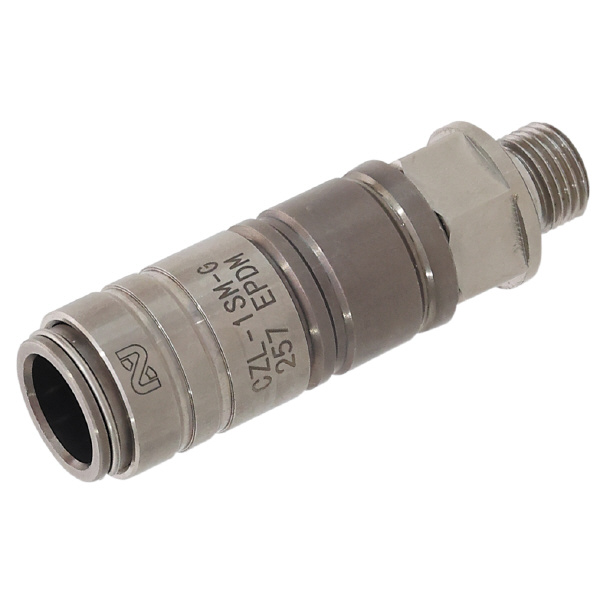 日東工器（株） コンパクトゼロスピルカプラ SM コンパクトゼロスピルカプラ　真ちゅう製 CZL-1SM-G BRASS EPDM