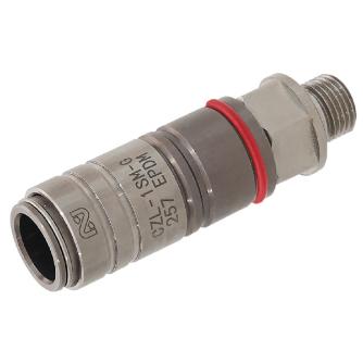 日東工器（株） コンパクトゼロスピルカプラ SM コンパクトゼロスピルカプラ　真ちゅう製 CZL-1SM-G BRASS EPDM