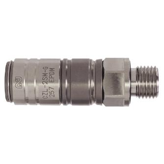 日東工器（株） コンパクトゼロスピルカプラ SM コンパクトゼロスピルカプラ　真ちゅう製 CZL-2SM-G BRASS EPDM