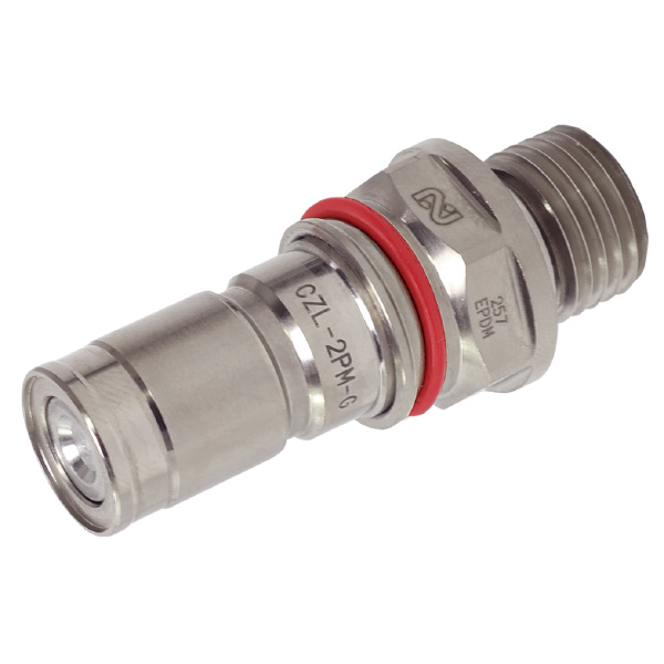 日東工器（株） コンパクトゼロスピルカプラ PM コンパクトゼロスピルカプラ　真ちゅう製 CZL-2PM-G BRASS EPDM
