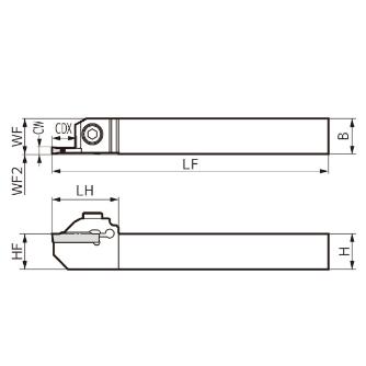 住友電気工業（株） SEC－溝入れバイト ホルダ GNDM ＳＥＣ－溝入れバイト　ホルダ GNDMR1616JX-212
