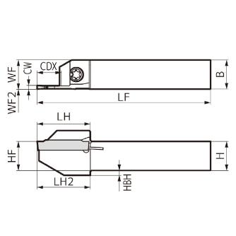 住友電気工業（株） SEC－溝入れバイト ホルダ GNDL ＳＥＣ－溝入れバイト　ホルダ GNDLL1212JX-312.5