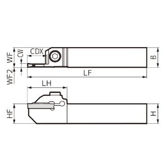 住友電気工業（株） SEC－溝入れバイト ホルダ GNDL ＳＥＣ－溝入れバイト　ホルダ GNDLL1616JX-216