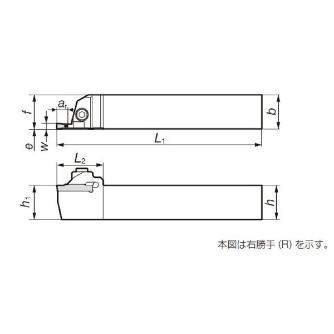 住友電気工業（株） SEC－溝入れバイト ホルダ GNDS ＳＥＣ－溝入れバイト　ホルダ GNDSR2020K-610