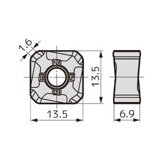 住友電気工業（株） カッタチップ SNET-FG カッタチップ SNET13T6ANER-FG ACM200