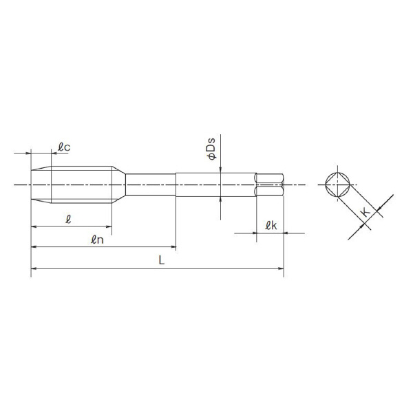 オーエスジー（株） スパイラルタップ インサートねじ用 EX-HL-SFT スパイラルタップ EX-HL-SFT HSE 1b M2X0.4