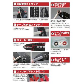 （株）ロブテックス VVF線ストリッパー ＶＶＦ線ストリッパー VA203A