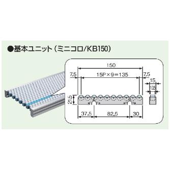 オークラ輸送機（株） コロコンミニ構成部品 基本ユニット KB150 コロコンミニ構成部品　基本ユニット KB150