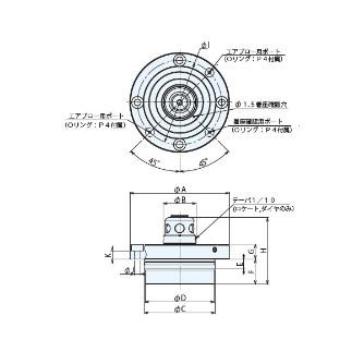 （株）ナベヤ Qーロックエレメント ピン 空圧式単動 QLA Ｑ－ロックエレメント　ピン　空圧式単動 QLA19SRP