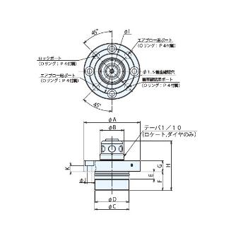 （株）ナベヤ Qーロックエレメント ピン(空圧式複動) QLA Ｑ－ロックエレメント　ピン（空圧式複動） QLA32DDP